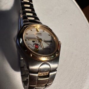 Mickey Mouse ecodrive watch with date like new